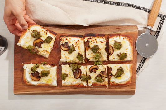 chorizo verde flatbread